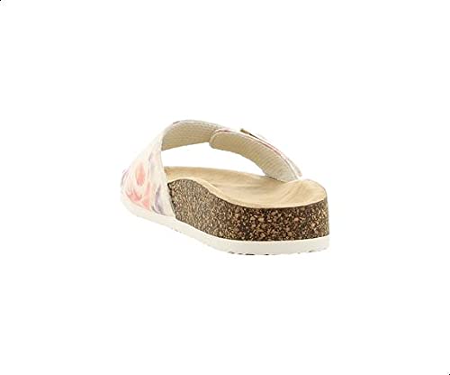 Sprox Women's Floral-Pattern Buckle-Strap Slide Slippers