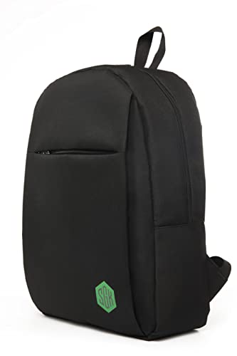 SGK Unisex Daily Backpack for 15.6-Inch Laptop - Black