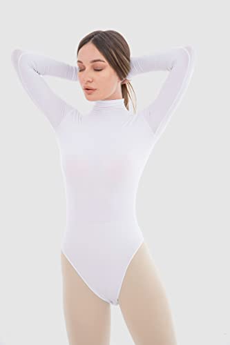 Carina Women's Long Sleeve Basic Bodysuit with Snap Closures