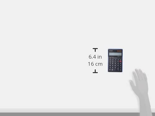 آلة حاسبة إلكترونية من شارب 12 رقمًا لحساب الضرائب EL-124T-BL