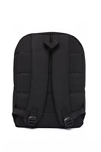 SGK Unisex Daily Backpack for 15.6-Inch Laptop - Black