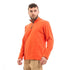 Andora Men's Upper Zipper Full Sleeves Plain Sweatshirt - Orange