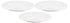 Mailer Hanz Set of 3 Serving Plates - 12 Inch, White