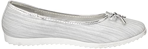 Sprox Bow-Detail Perforated Ballerina Shoes for Women