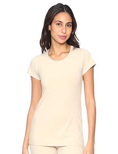 Carina Women's Short Sleeves Round-Neck Solid Undershirt