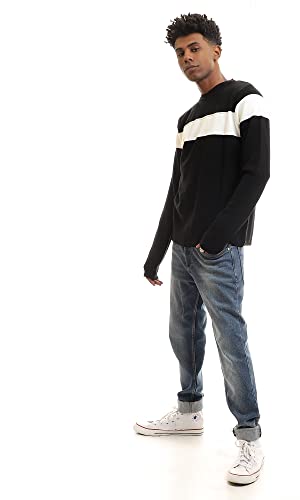 Ravin Men's Slip-On Bi-Tone Regular Fit Pullover Sweater