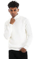 Ravin Men's Diagonal Ribbed Turtleneck Pullover Sweater