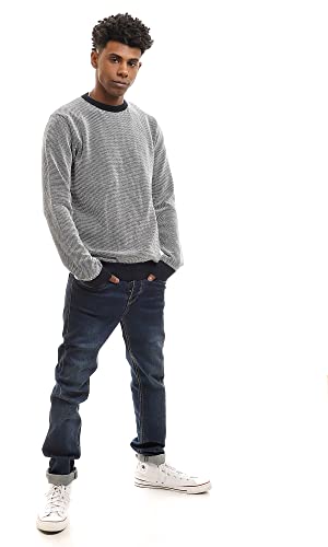 Ravin Men's 96262 Stitched Round Neck Slip-On Pullover Sweater