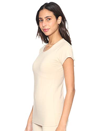 Carina Women's Short Sleeves Round-Neck Solid Undershirt