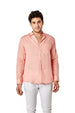 DALYDRESS Men's Long Sleeve Regular Fit Casual Linen Shirt