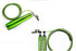 AngTop AT552 - Steel Wire Jump Rope with Aluminium Handles - Green