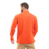 Andora Men's Upper Zipper Full Sleeves Plain Sweatshirt - Orange