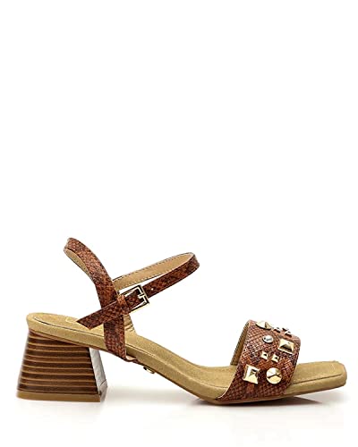 Dejavu Decorative Studs Heeled Sandal