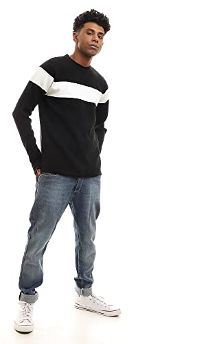 Ravin Men's Slip-On Bi-Tone Regular Fit Pullover Sweater