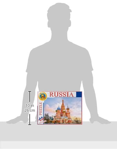 Fluffy Bear Russia St. Basil's Cathedral Jigsaw Puzzle (300 Pieces)