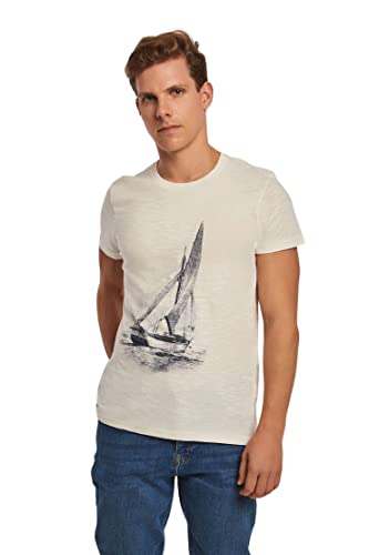 DALYDRESS Men's Graphic Printed Cotton T-Shirt - Model 220-586-3010-155