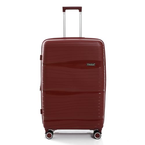 CROSSLAND Unbreakable Trolley Luggage with TSA Lock - 24 Inch