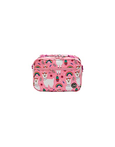 CUBS Classic Lunch Bag with Shoulder Strap - Pink Llama Design