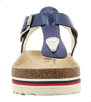 Sprox Buckle-Strap Metallic Toe-Post Flat Sandals for Girls