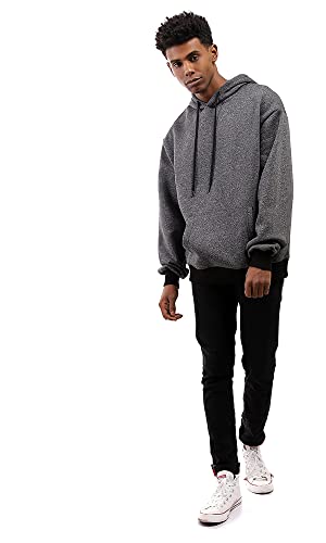 Ravin mens Ravin 96021 Heather Black Hoodie With Kangaroo Pocket Sweatshirt