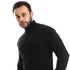 Andora Men's Long Sleeve Knitted Pullover Sweater with Zipper Closure