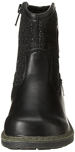 Sprox Mixed Media Stitched-Heart Detail Side-Zip Mid-Calf Boots for Girls