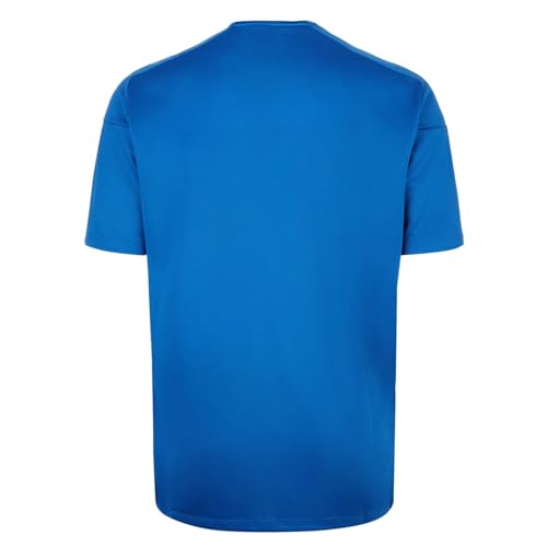 Umbro Boys' Contrast V-Neck Front Logo Print Soccer T-Shirt