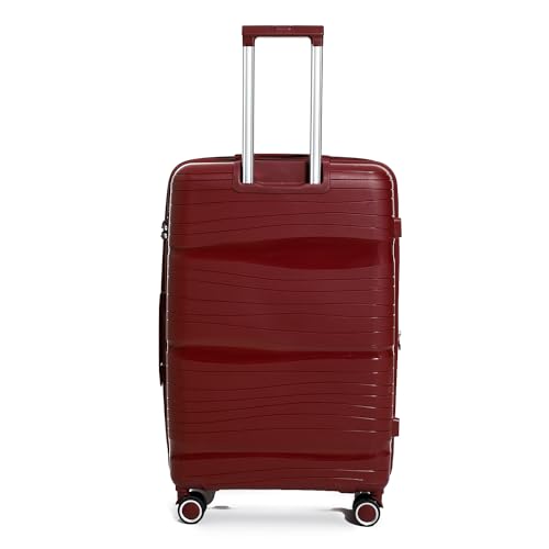 CROSSLAND Unbreakable Trolley Luggage with TSA Lock - 24 Inch