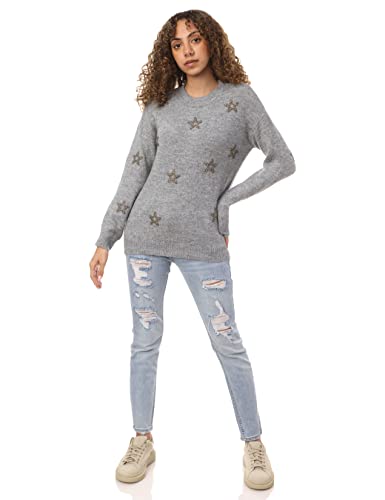 Matalan Women's Long Sleeve Casual Fit Pullover Sweater