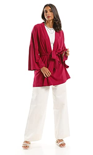 Ravin Dark Fuchsia Open Neck Cardigan - Model 97350