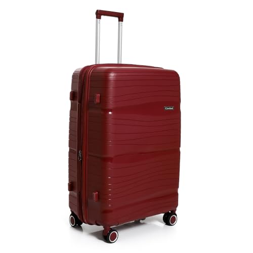 CROSSLAND Unbreakable Trolley Luggage with TSA Lock - 24 Inch