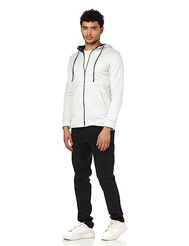 CAESAR Men's Zipped Hoodie with Front Pockets