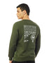 Town Team Men's Long Sleeve Sweatshirt, Olive, Size M