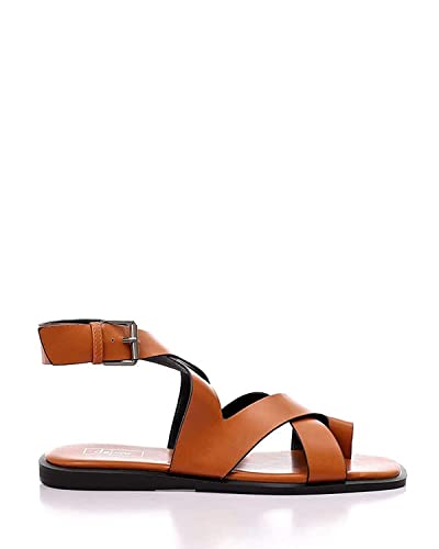 Dejavu Women's Toe-Loop Slingback Strapped Flat Sandals