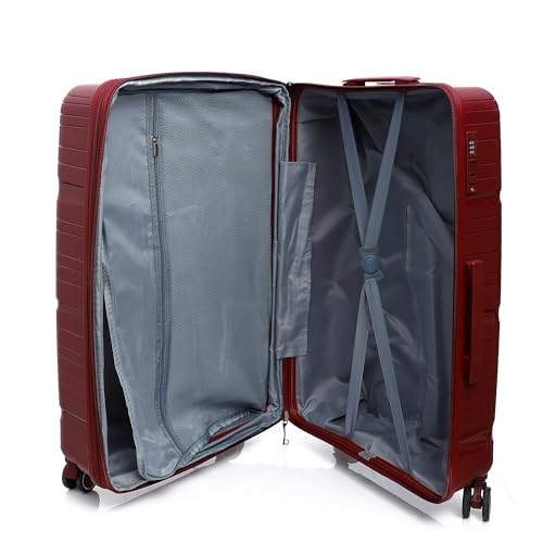 CROSSLAND Unbreakable Trolley Luggage with TSA Lock - 24 Inch