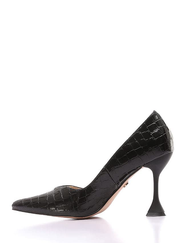 Dejavu Women's BLK-Croc Pump