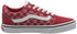 Vans Ward Laced Up Sneakers for Kids, Red and White, 36 EU