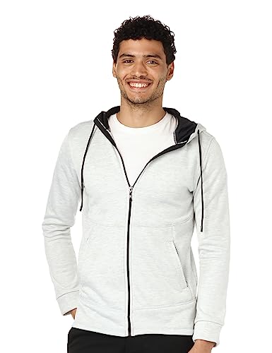 CAESAR Men's Zipped Hoodie with Front Pockets