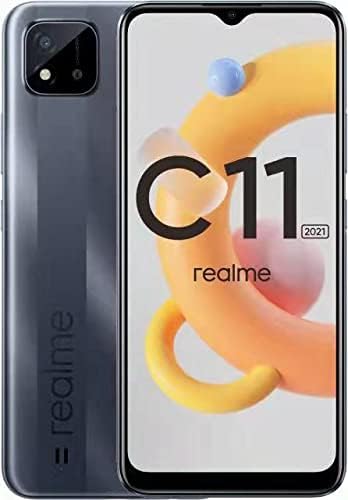 هاتف Realme C11 2021 بشريحتين - 2 جيجابايت رام، 32 جيجابايت، 4G LTE (لون رمادي حديدي)