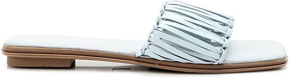 Dejavu Transparent Strapped Flat Slippers