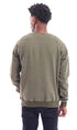 Ravin Men's 96034 Slip-On Heather Olive Long Sleeve Sweatshirt