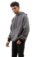 Ravin mens Ravin 96021 Heather Black Hoodie With Kangaroo Pocket Sweatshirt