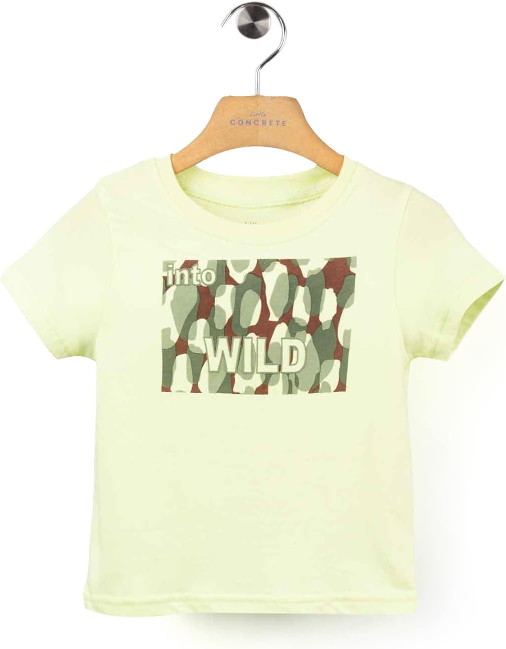 CONCRETE Organic T-Shirt For Boys, Light Green