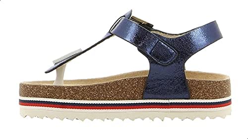 Sprox Buckle-Strap Metallic Toe-Post Flat Sandals for Girls