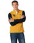 Splash Men's Polo Shirt with Chest Embroidery and Contrast Long Sleeves