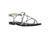 Sprox Patterned Strappy Flat Sandals with Side Buckle for Women