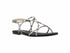 Sprox Patterned Strappy Flat Sandals with Side Buckle for Women