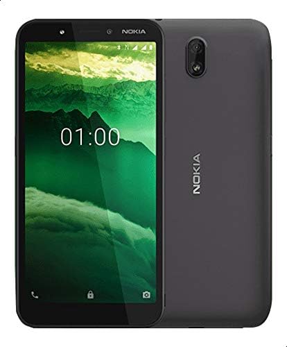 Nokia C1 Dual SIM, 5.45 Inch, 16 GB, 1 GB RAM, 3G - Charcoal