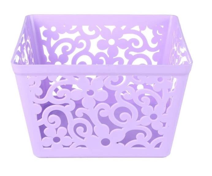 Elyassin Square Plastic Basket - Multicolored