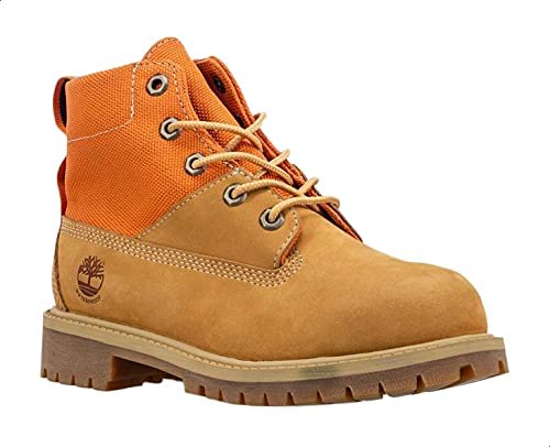 Timberland Treadlight Nubuck Round-Toe Side-Logo Lace-up Ankle Boots for Kids